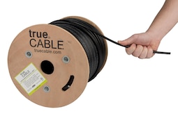 Cable Ethernet True Cable Cat6 Direct Burial  500 Pies  Negro - Venta Internacional.