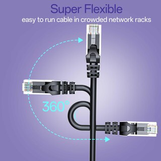 Foto 6 | Foto 6 | Cable Ethernet Cat6 De 10 Gbps 1 8 M (paquete De 24) Negro 10 Gsupxsel - Venta Internacional.