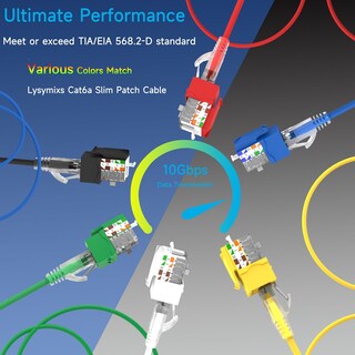 Foto 3 | Foto 3 | Keystone Jack Cat6 Slim Lysymixs 90 Grados Color Rojo (paquete De 25) - Venta Internacional.