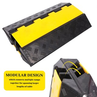 Foto 4 | Foto 4 | Protector De Cable Ramp Yelack Rubber 2 Canales 30 71 X 9 45 X 4 3 Cm - Venta Internacional.