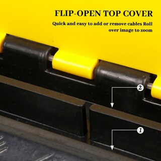 Foto 7 | Foto 7 | Protector De Cable Ramp Yelack Rubber 2 Canales 30 71 X 9 45 X 4 3 Cm - Venta Internacional.