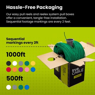 Foto 5 | Foto 5 | Cable Ethernet Truecable Cat6 Riser De 1000 Pies Verde 23 Awg Utp - Venta Internacional.
