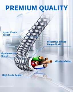 Foto 4 | Foto 4 | Cable De Alimentación Riksoin De 3 Pines Trenzado De 10 Pies/3 M Ac 10 A 110 V-250 V - Venta Internacional.