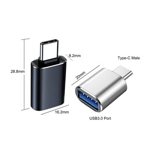 Foto 2 | Foto 2 | Adaptador Minchen Tipo C Macho A Usb 3.0 Hembra Paquete De 10 Unidades Plateado - Venta Internacional.