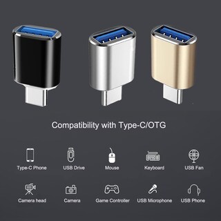 Foto 5 | Foto 5 | Adaptador Minchen Tipo C Macho A Usb 3.0 Hembra Paquete De 10 Unidades Plateado - Venta Internacional.