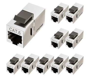 Foto 1 | Foto 1 | Acoplador Keystone Fgb Cat6 Blindado Hembra A Hembra Rj45 X10 - Venta Internacional.