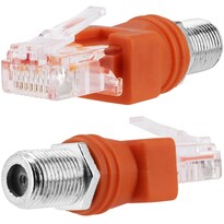 Adaptador Conversor Beranmey Rf A Rj45 F Hembra A Rj45 Macho - Venta Internacional.