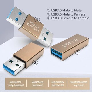 Foto 4 | Foto 4 | El Kit De Adaptador Usb 3.0 (3 Piezas) Admite Carga Y Transferencia De Datos - Venta Internacional.