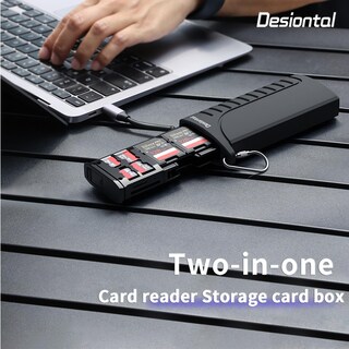 Foto 2 | Foto 2 | Lector De Tarjetas Desiontal Dk10 De Alta Velocidad Sd Tipo C Negro - Venta Internacional.