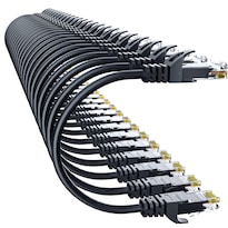 Cable Ethernet De 0 15 M Cat 6 10 Gbps 24 Unidades Negro 10 Gsupxsel - Venta Internacional.