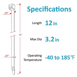 Foto 4 | Foto 4 | Bridas Glufirm Heavy Duty De 12 Pulgadas (30 Cm) Paquete De 1000 Unidades Negras - Venta Internacional.