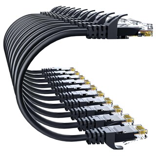 Foto 1 | Foto 1 | Cable Ethernet De 10 Gbps Cat6 5 Pies 10 Unidades Negro 10 Gsupxsel - Venta Internacional.