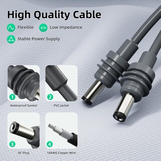 Foto 2 | Foto 2 | Cable De Alimentación Eazuse Starlink Mini 10 M Dc Macho A Macho - Venta Internacional.