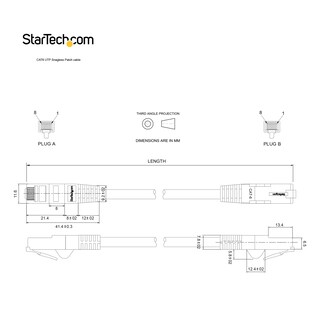 Foto 6 | Foto 6 | Cable Ethernet Startech.com Cat6 De 75 Pies Negro - Venta Internacional.