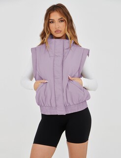 Foto 2 | Foto 2 | Chaleco Acolchado Skikyan Para Mujer Acolchado Color Morado Xs Con Bolsillos - Venta Internacional.