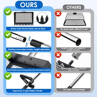 Foto 4 | Foto 4 | Recogedor Y Rastrillo Para Excrementos De Pollo 2 En 1 Bsemax De Acero Inoxidable - Venta Internacional.