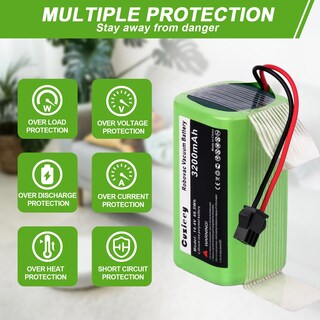 Foto 4 | Foto 4 | Batería De Repuesto Cuzieey Para Aspiradora Eufy Robovac 14 4 V 3200 Mah - Venta Internacional.