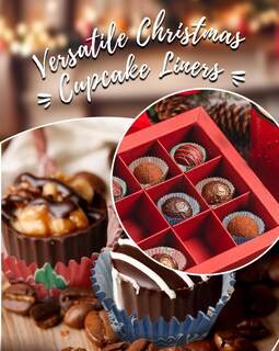 Foto 4 | Foto 4 | Forros Para Magdalenas Bake Choice Christmas Con Adornos 400 Unidades - Venta Internacional.