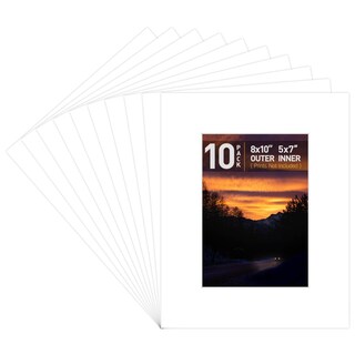 Foto 1 | Foto 1 | Tapetes Para Fotos Golden State Art Classic Blancos 8 X 10 (paquete De 10) - Venta Internacional.