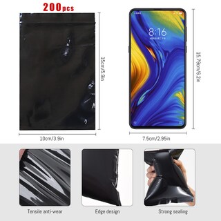 Foto 2 | Foto 2 | Bolsas Desechables Para Toallas Sanitarias Guinifao  200 Unidades  Negras Opacas - Venta Internacional.