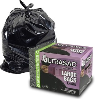 Foto 1 | Foto 1 | Bolsas De Basura Ultrasac De 33 Galones Paquete De 100 Con Bridas Resistentes - Venta Internacional.