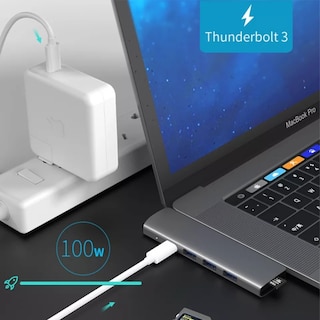 Foto 4 | Foto 4 | Adaptador Múltiple Usb-c 7 En 1 Para Macbook Pro/air Miki Imports - Venta Internacional.
