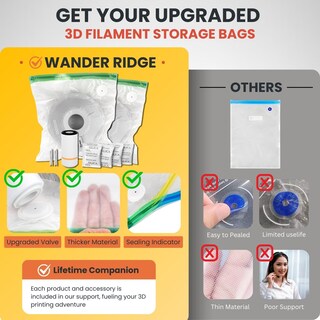 Foto 2 | Foto 2 | Kit De Bolsas De Almacenamiento De Filamentos Para Impresoras 3d Al Vacío - Venta Internacional.