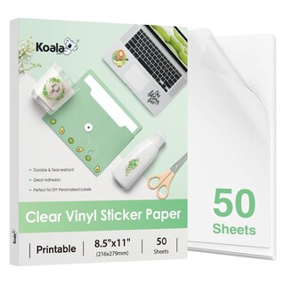 Foto 1 | Foto 1 | Papel Adhesivo Koala 95% Transparente Para Impresora De Inyección De Tinta A4 50 Hojas - Venta Internacional.
