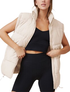 Foto 1 | Foto 1 | Abrigo Sin Mangas Con Cuello Alto Athlisan Puffer Vest Para Mujer - Venta Internacional.