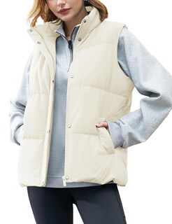 Foto 1 | Foto 1 | Chaleco Acolchado Para Mujer Yucolen White Beige Down 85% Duck 2024 - Venta Internacional.