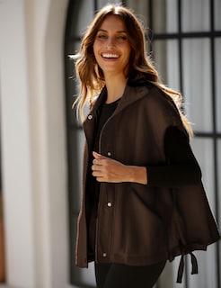 Foto 2 | Foto 2 | Chaleco Polar Nicfazy Para Mujer Sin Mangas Con Botones Marrón - Venta Internacional.