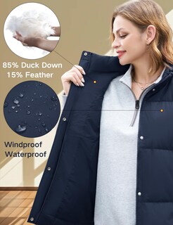 Foto 4 | Foto 4 | Chaleco Acolchado Yucolen Navy Down Para Mujer Con 85% De Plumón De Pato 2024 - Venta Internacional.