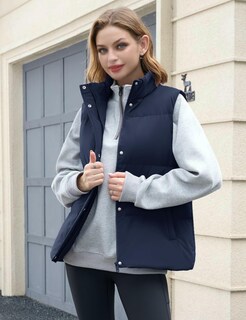 Foto 7 | Foto 7 | Chaleco Acolchado Yucolen Navy Down Para Mujer Con 85% De Plumón De Pato 2024 - Venta Internacional.