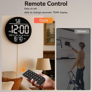 Foto 2 | Foto 2 | Reloj De Pared Jall 10 Grande Digital Con Alarma Y Temporizador De Cuenta Regresiva - Venta Internacional.