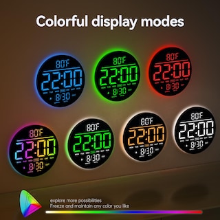 Foto 4 | Foto 4 | Reloj De Pared Jall 10 Grande Digital Con Alarma Y Temporizador De Cuenta Regresiva - Venta Internacional.