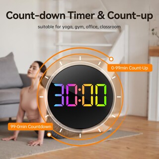 Foto 6 | Foto 6 | Reloj De Pared Jall 10 Grande Digital Con Alarma Y Temporizador De Cuenta Regresiva - Venta Internacional.
