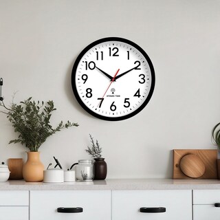 Foto 3 | Foto 3 | Reloj De Pared Daxsmy Atomic Analógico De 35 Cm Funciona Con Pilas Negro - Venta Internacional.