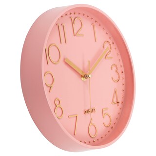Foto 2 | Foto 2 | Reloj De Pared Lumuasky Moderno En Oro Rosa 25 Cm Silencioso No Hace Tictac - Venta Internacional.
