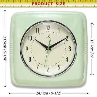 Foto 5 | Foto 5 | Reloj De Pared Infinity Instruments Retro Silent Meadow Mist De 24 Cm - Venta Internacional.