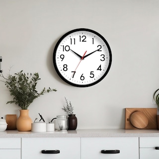 Foto 4 | Foto 4 | Reloj De Pared Daxsmy Analógico De 25 Cm Silencioso Sin Tictac Negro - Venta Internacional.