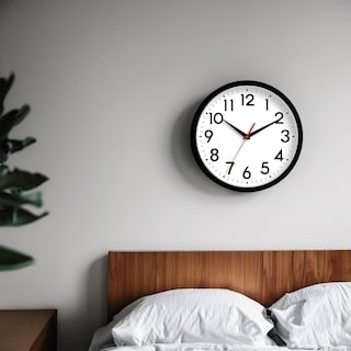 Foto 7 | Foto 7 | Reloj De Pared Daxsmy Analógico De 25 Cm Silencioso Sin Tictac Negro - Venta Internacional.
