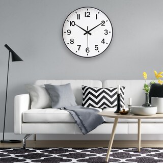 Foto 2 | Foto 2 | Reloj De Pared Analógico Blanco Hzdhclh De 30 Cm Silencioso No Hace Tictac - Venta Internacional.