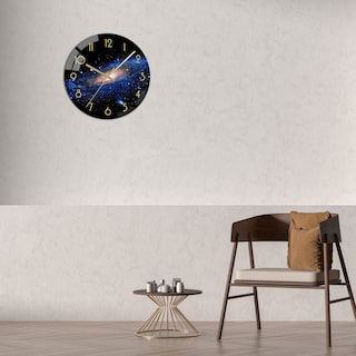 Foto 6 | Foto 6 | Reloj De Pared Vikmari Negro De 30 Cm  Redondo  Silencioso  Con Cristal Antitictac - Venta Internacional.