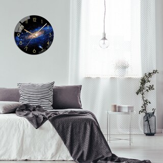 Foto 7 | Foto 7 | Reloj De Pared Vikmari Negro De 30 Cm Redondo Silencioso Con Cristal Antitictac - Venta Internacional.