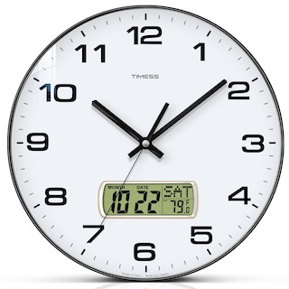 Foto 1 | Foto 1 | Reloj De Pared Timess Con Esfera De 10 Cm  Silencioso  Con Pantalla Lcd Que Funciona Con Pilas - Venta Internacional.