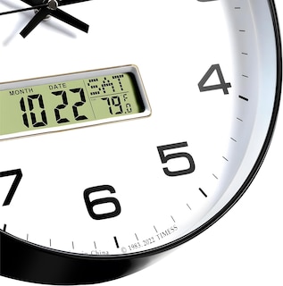 Foto 3 | Foto 3 | Reloj De Pared Timess Con Esfera De 10 Cm  Silencioso  Con Pantalla Lcd Que Funciona Con Pilas - Venta Internacional.