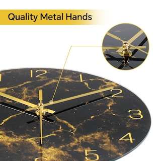 Foto 2 | Foto 2 | Reloj De Pared Vikmari Moderno Con Textura De Mármol De 30 Cm  Funciona Con Pilas - Venta Internacional.