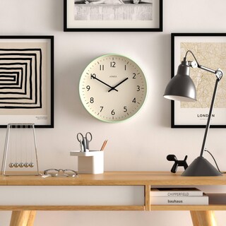 Foto 3 | Foto 3 | Reloj De Pared Jones Clocks  Studio Modern 30 Cm Neo Mint Green - Venta Internacional.
