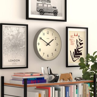 Foto 5 | Foto 5 | Reloj De Pared Jones Clocks Studio Modern 30 Cm Gris Fácil De Leer - Venta Internacional.