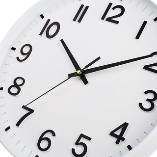 Foto 5 | Foto 5 | Reloj De Pared Hzdhclh Blanco De 30 Cm Funciona Con Pilas Y Silencioso - Venta Internacional.